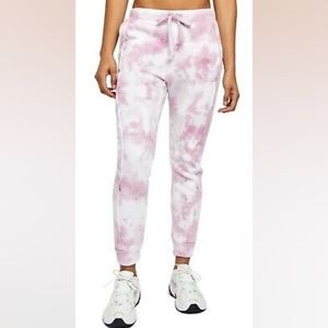 Free People Pink Tie Dye Work It Out Joggers, Size Medium, NWT